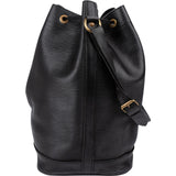 Louis Vuitton Noir Soft Epi Leather Sac Noé Grande Shoulder Bag