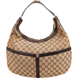 Gucci Monogram GG Canvas Britt Hobo Shoulder Bag