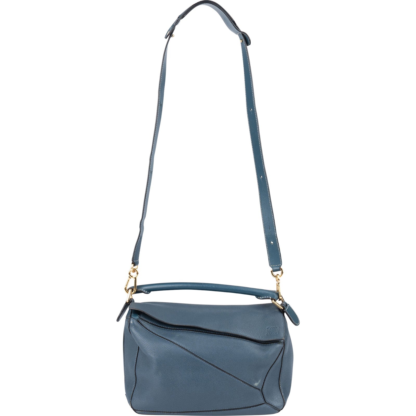 [🔄️B08 / F13] Loewe Grained Leather Small Puzzle Shoulder Bag - vintageandkickz