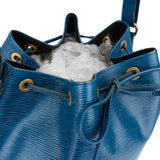 Louis Vuitton Blue Epi Leather Sac Noé Grande Shoulder Bag