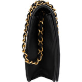 Chanel Quilted Lambskin 24K Gold Single Flap Shoulder Bag