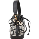 Fendi Monogram FF Mini Mon Tresor Bucket Shoulder Bag - vintageandkickz