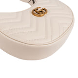 GucciQuilted Leather GG Marmont Half-Moon-Shaped Mini Shoulder Bag