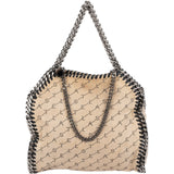 Stella McCartney Monogram Canvas Falabella Fold Over Tote Crossbody Handbag