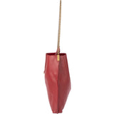 Saint Laurent Red Leather Talitha Suzanne Medium Bucket Shoulder Bag