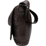 Bottega Veneta Browm Intrecciato Messenger Crossbody Bag