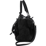 Balenciaga Shearling & Suede Mini Classic City Handbag