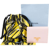 Prada Pink Saffiano Leather Small Wallet