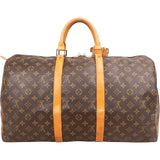 Louis Vuitton Monogram Canvas Keepall 50 Travel Bag