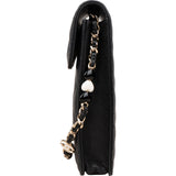 Chanel Quilted Lambskin Flap Phone Holder Crossbody Bag