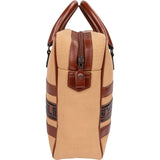 Yves Saint Laurent Canvas Greek Key Briefcase Handbag