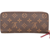 Louis Vuitton Monogram Canvas Clemence Zippy Wallet