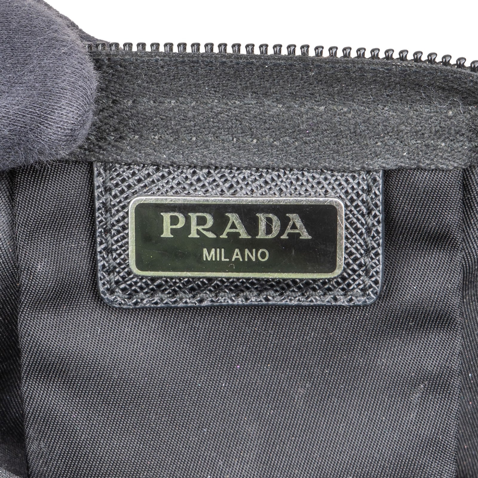 Prada Nylon Triangle Cosmetic Pouch - vintageandkickz