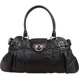 Salvatore Ferragamo Black Leather Marisa Handbag