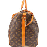 Louis Vuitton Monogram Canvas Keepall 55 Bandoulière Travel Bag