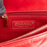 Chanel Quilted Calfskin Chevron Coco Handle Single Flap Handbag