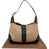 Gucci Monogram GG Canvas Jackie Hobo Shoulder Bag