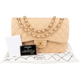 Chanel Quilted Lambskin Jumbo Double Flap Crossbody Bag