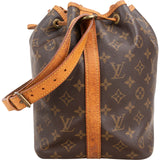 Louis Vuitton Monogram Canvas Sac Noé Petit Shoulder Bag