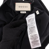 Gucci Black Patent Leather Ends Front G Lock Longsleeve Dress (M)
