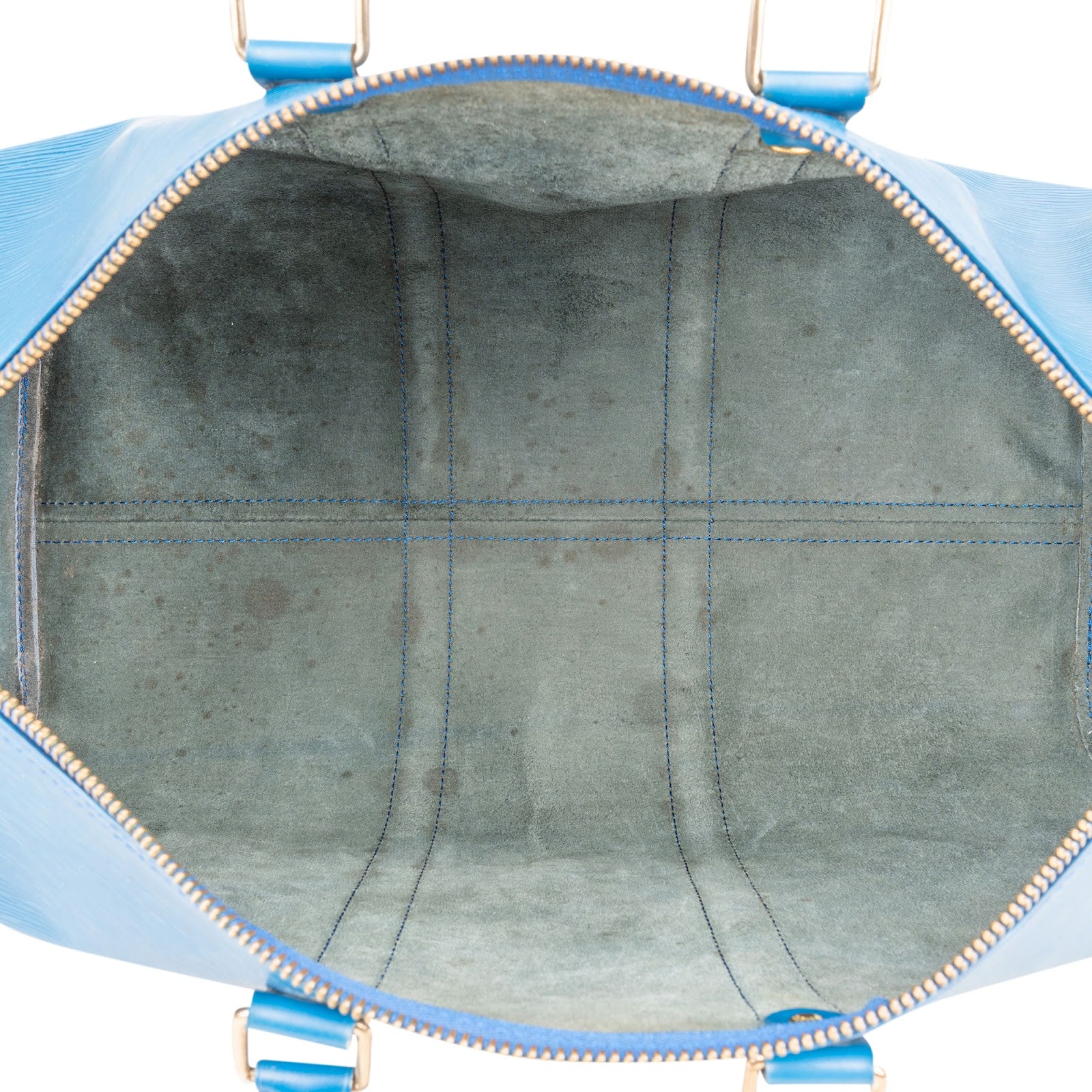 [🔄️B20 / F06] Louis Vuitton Blue Epi Leather Keepall Travel Bag - vintageandkickz