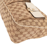 Gucci Monogram GG Abbey Double Pocket Hobo Shoulder Bag
