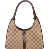 Gucci Monogram GG Canvas Jackie Hobo Shoulder Bag