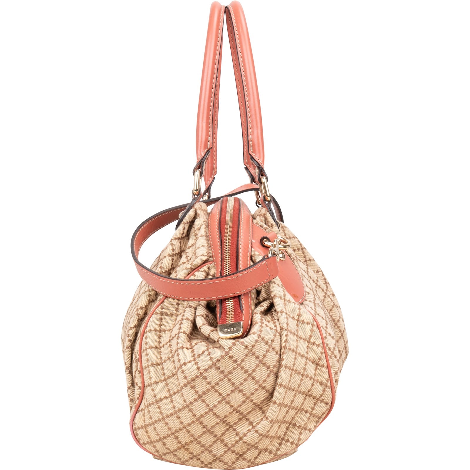 [🔄️B09 / F55] Gucci Diamante Canvas Sukey Handbag - vintageandkickz