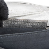 Balenciaga Metallic Leather Envelope City Clutch Crossbody Bag