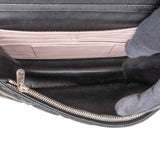 Christian Dior Black Quilted Cannage Lambskin Wallet On Chain Crossbody Bag