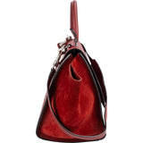 Celine Grained Calfskin Suede Leather Trapeze Handbag