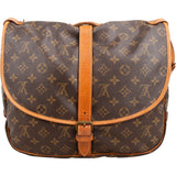 Louis Vuitton Monogram Canvas Saumur 35 Crossbody Bag
