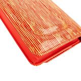 Chanel Striped Patent Leather Wallet on Chain Crossbody Bag