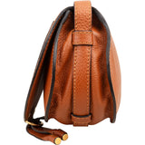 Chloé Grained Calfskin Marcie Small Saddle Crossbody Bag