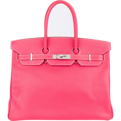 Hermès Pink Candy Epsom Leather Birkin 35 Handbag - vintageandkickz
