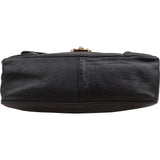 Chloé Black Leather Elsie Turnlock Crossbody Bag