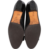 Salvatore Ferragamo Black Grained Leather Vara Pumps (38-39)