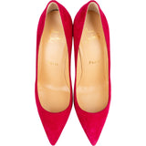 Christian Louboutin Fuchsia Velours Suede Leather Kate 85 Pumps Shoes (35,5)