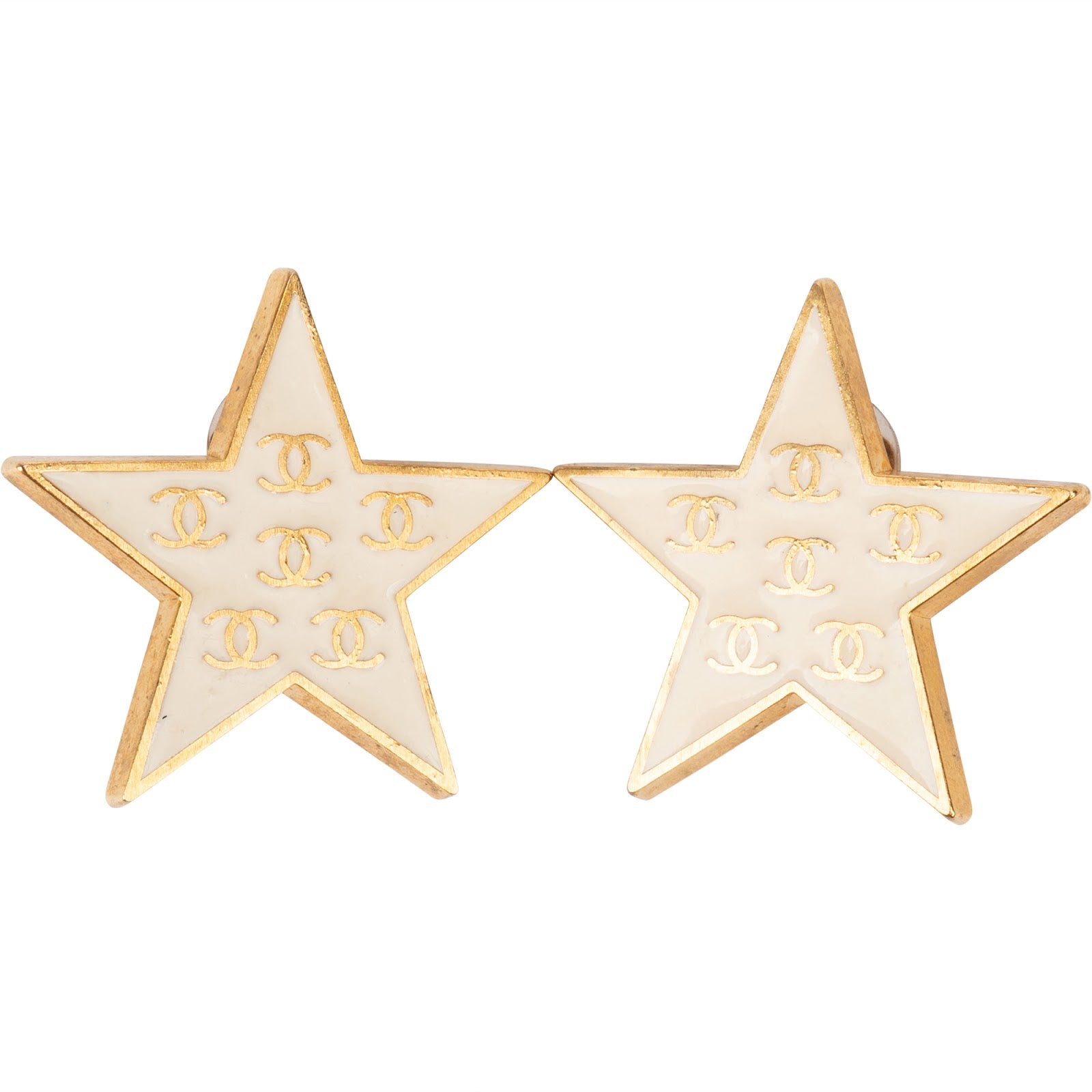 [🔄️B12 / F13] Chanel Star Clip-On Earrings - vintageandkickz