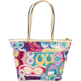 Coach Poppy Pop Graffiti Glam Tote Shoulder Bag
