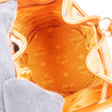 MCM Monogram Visetos Mini Drawstring Bucket Crossbody Bag