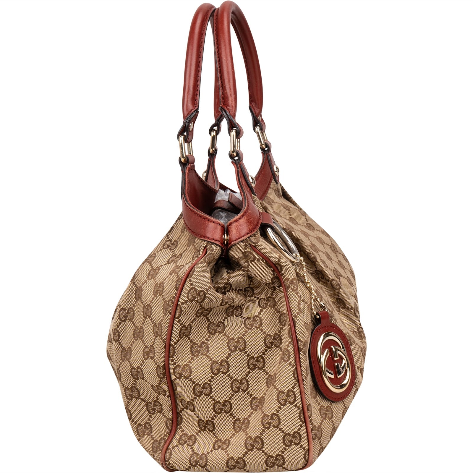 Gucci Monogram GG Sukey Handbag - vintageandkickz