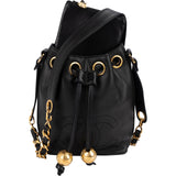 Chanel Lambskin Drawstring CC Bucket Crossbody Bag