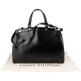 Louis Vuitton Noir Epi Electric Leather Brea MM Handbag