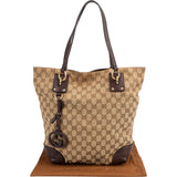 Gucci Monogram GG Canvas Interlocking G Tote Shoulder Bag