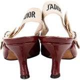 Dior Red Patent Leather J'Adior Slingback Pumps (36)