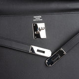 Hermès Noir Epsom Leather Sellier Kelly 35 Handbag - vintageandkickz
