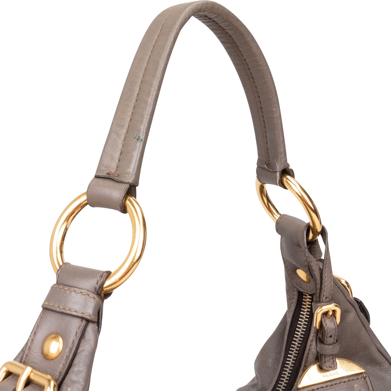 Prada Vitello Daino Hobo Shoulder Bag - vintageandkickz