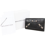 Balenciaga Black Leather Classic Key Holder