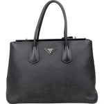 B04 Prada Black Saffiano Leather Lux Galleria Handbag xx - vintageandkickz